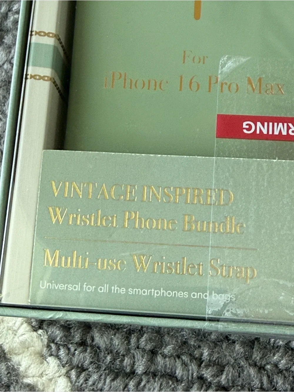New House of Harlow 1960 Green Wristlet Phone Case Bundle for iPhone 16 Pro Max